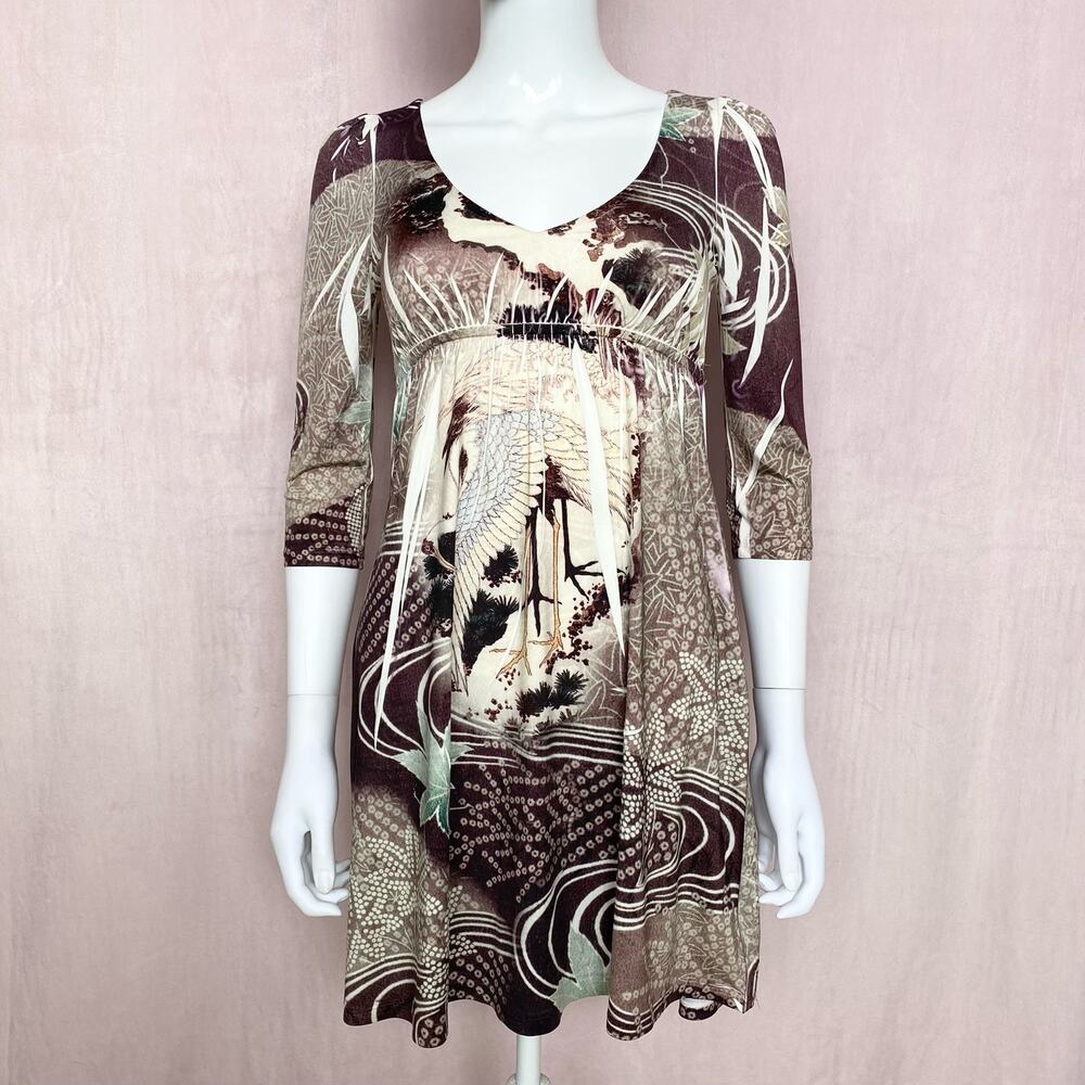 Y2K S-Twelve Sublimation Stretch Mini Dress, Size Small